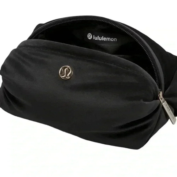 lululemon athletica Handbags - Lululemon Feeling Ready Mini Pouch Black Velour